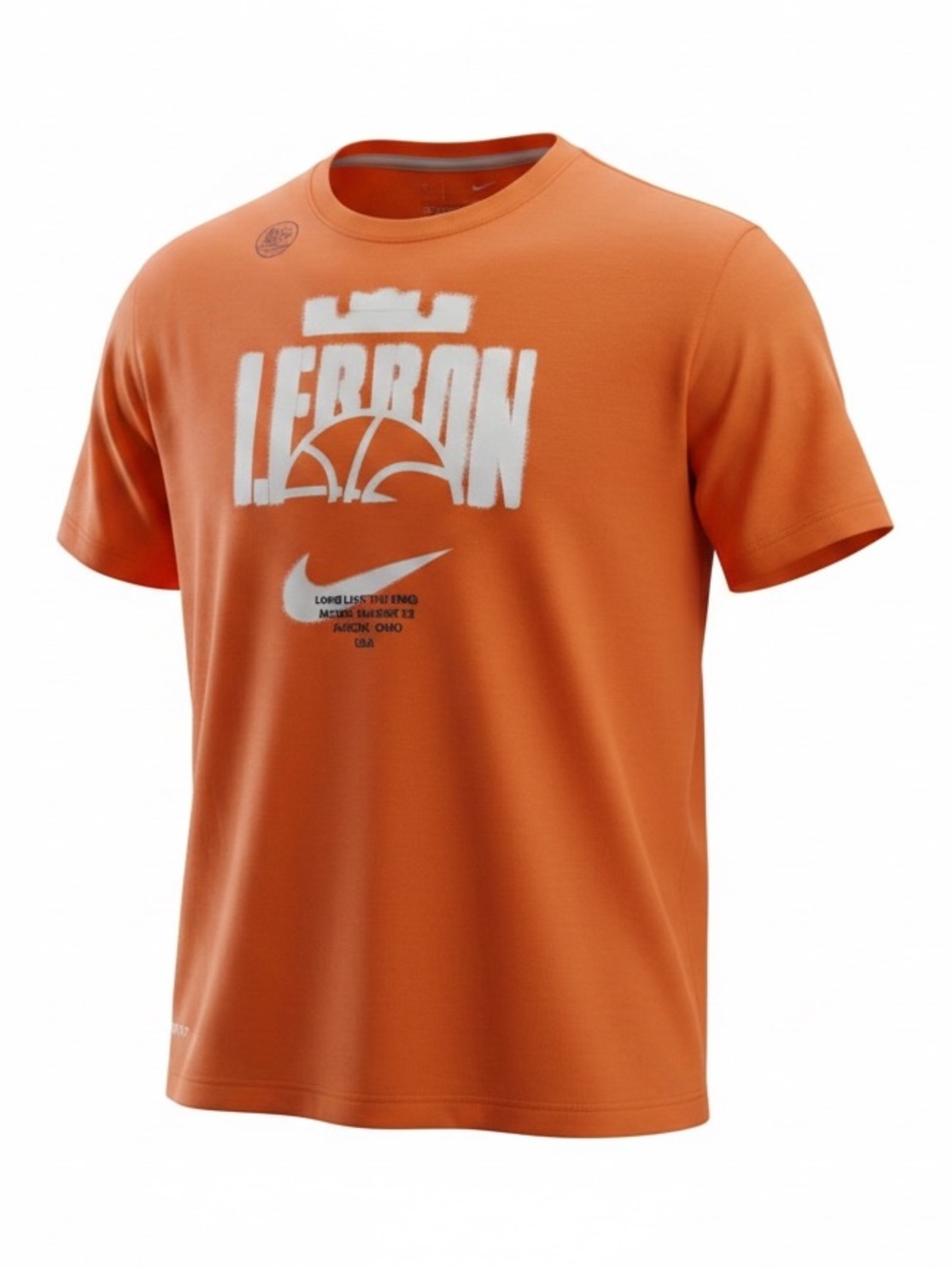Nike Orange LeBron Graphic Dri-FIT Short Sleeve Tee